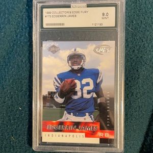 Edgerrin James collectors edge “fury” rookie card